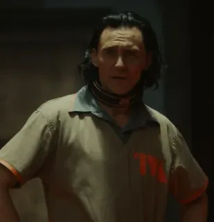 🤨 f79001f4 Loki TVA loki, TVA, marvel, disney+, prisioneiro whatsapp sticker