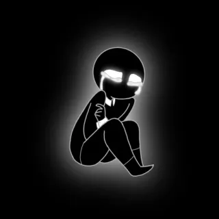 😭 65e90927 buồn bã, khóc, tuyệt vọng, cảm xúc, tối, hình telegram sticker