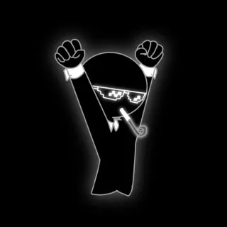 🥳 bba4a5af Hình bóng, Hút thuốc, Áo vest, Kính râm pixel, Hình que telegram sticker