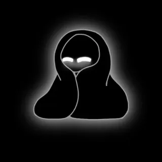 🧸 c22e4c78 Hình bóng trùm đầu, Phát sáng, Hình bóng, Tối tăm, Bí ẩn, Rùng rợn telegram sticker