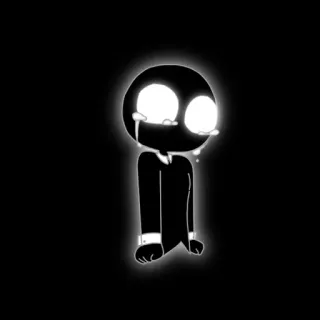 💔 d1dd0601 buồn, khóc, hoạt hình, trắng đen, cô đơn telegram sticker