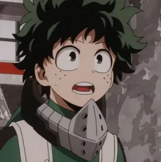 🌟 9033bfbc Izuku Midoriya My Hero Academia anime, my hero academia, deku, izuku midoriya whatsapp sticker