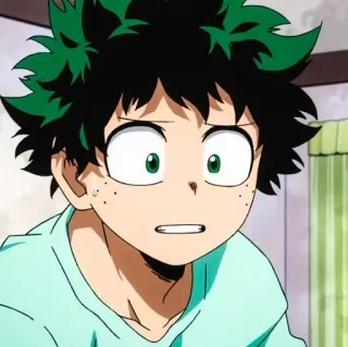 🌟 a5b4b4fa Izuku Midoriya My Hero Academia anime, character, Midoriya, Izuku whatsapp sticker