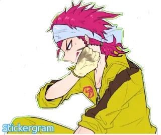 😅 00fa7d2a Stickergram Anime, Stickergram, Rote Haare, Cartoon, Zeichentrickfigur telegram sticker