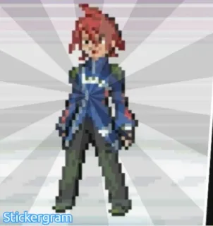 ☺️ b1e5b8a3 Stickergram Pixel Art, Anime Figur, Videospiel, Gaming telegram sticker