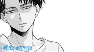 💋 b76af6b8 Stickergram Anime, Charakter, Monochrom, Aufkleber, Manga telegram sticker