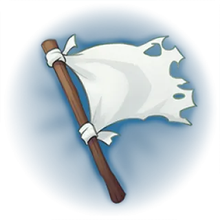 🎮 ca3c2db1 cờ trắng, đầu hàng, hòa bình, biểu tượng telegram sticker