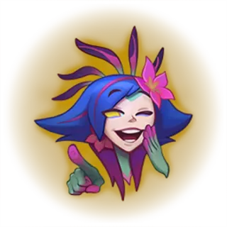 😂 fd96a37e Zeri League of Legends ゼリ, リーグ・オブ・レジェンド, 幸せ, キャラクター, lol, ゲーム whatsapp sticker