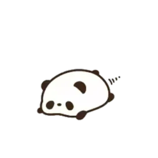 ♥️ ba9e53ee Panda, Animal, Fofo, Desenho animado, Dormindo whatsapp sticker