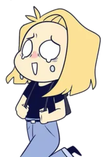 😢 01907e3f 卡通, 哭泣, 动漫, 悲伤 telegram sticker