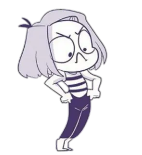 ☹ f44dbafc 卡通, 角色, 插图, 傻, 生气, 搞笑 telegram sticker