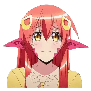 🥰 0eeac249 Miia Monster Musume Аниме, Девушка-монстр, Змея, Ламия, Милый telegram sticker