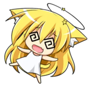 😡 257ac59c anime, chibi, kawaii, catgirl, manga whatsapp sticker