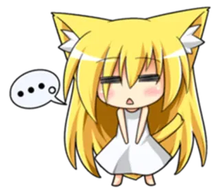 😡 47e27441 anime, cat girl, chibi, cute, kawaii, manga whatsapp sticker
