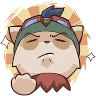 😤 d6c1642c Teemo League of Legends jeu, mignon, énervé, teemo, league of legends, gamer whatsapp sticker