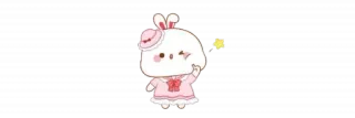 🫖 8d9f3f99 lindo, conejo, kawaii, pegatina, dibujo animado telegram sticker
