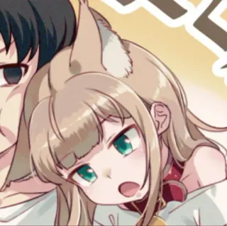 🐾 1ccf70ee ragazza anime, orecchie da gatto, carino, manga, cartone animato telegram sticker