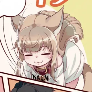 🐾 5fc7354b KAAN Anime, Cartone animato, Ragazza, Cane, Animale domestico, Kawaii, Carino telegram sticker