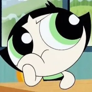 🍭 013ef443 Buttercup The Powerpuff Girls Мультфильм, Персонаж, Суперкрошки, Лютик telegram sticker