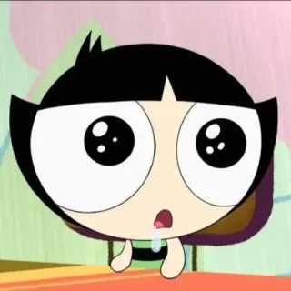 🍭 2086e996 Buttercup Powerpuff Girls Мультфильм, Лютик, Суперкрошки, Персонаж telegram sticker