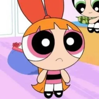 🍭 4e5ad011 Blossom The Powerpuff Girls мультфильм, Суперкрошки, Блоссом, анимированный, стикер telegram sticker