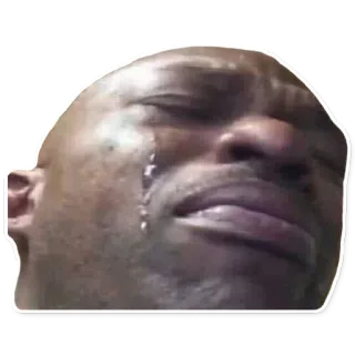😢 64f4906d pleurer, triste, émotionnel, mème, autocollant telegram sticker