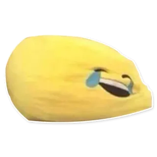 😂 d98d444f jaune, tâche, triste, pleurs, emoji, dessin animé telegram sticker
