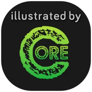 👤 88f4b19d illustrated by ORE Illustration, Logo, Kern, Kunst, Design telegram sticker