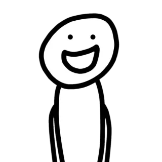 😄 989b690d smiley, cartoon, einfach, kritzelei, glücklich, süß, figur telegram sticker