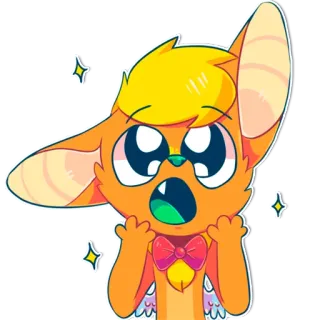 🤩 28518fdd imut, kawaii, kartun, furry, binatang, oranye telegram sticker