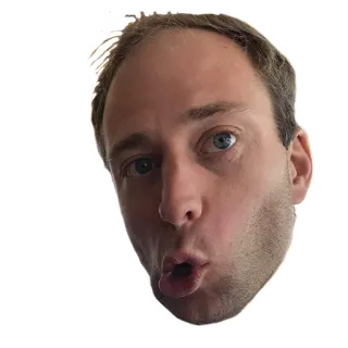 😛 074764fd 얼굴, 머리, 남자, 초상화, 사람, 표정, 놀람 telegram sticker