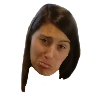 😩 3e311096 여자, 머리, 얼굴, 사람, 인물 사진 telegram sticker