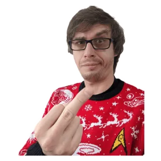 👎 b4d8af20 가운데 손가락, 모욕적, 제스처, 모욕, 무례한, fuck telegram sticker