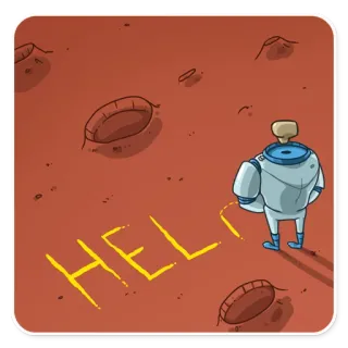 Lone Dead Spaceman telegram stickers