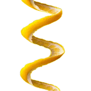 👍 5ef6afb7 lemon, kulit, jeruk, buah, spiral, kuning telegram sticker