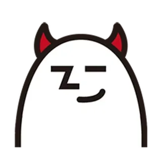 ⚪️ 5784894e 悪魔, 絵文字, 可愛い, 漫画, 悪霊, 面白い, ステッカー telegram sticker