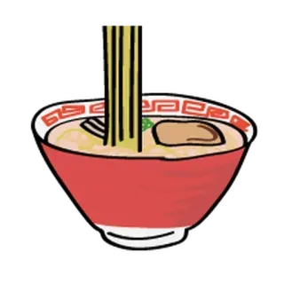 ⚪️ 742087f2 ラーメン, 食べ物, 麺, 丼, 日本食, スープ, 料理 telegram sticker