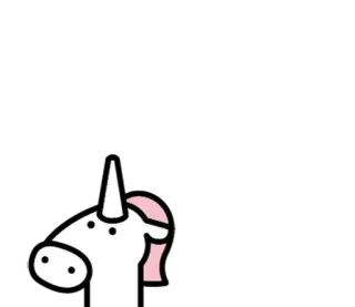 ⚪️ 9b6c7c54 ユニコーン, 魔法, ファンタジー, 動物, かわいい, ステッカー telegram sticker