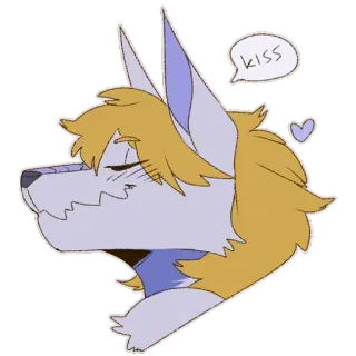 😘 c12e7996 Kiss Kuss, süß, Tier, Fell, Herz telegram sticker