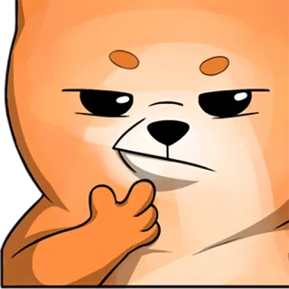 🧐 cbe01606 狗, 柴犬, 表情包, 搞笑, 可爱, 宠物, 动物, 卡通 telegram sticker