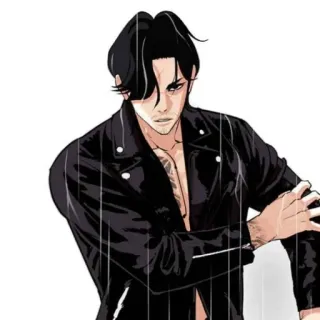 👊 8f15d088 hombre, chaqueta, anime, manga, retrato whatsapp sticker