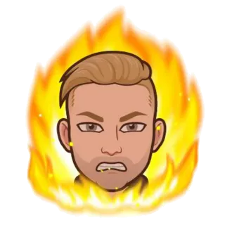 😡 3e632f60 boos, vlammen, vuur, overstuur, gefrustreerd, Bitmoji telegram sticker