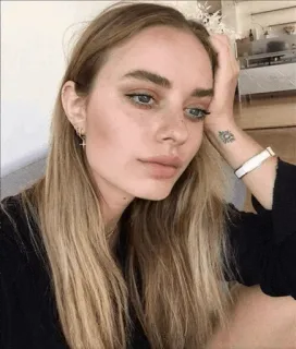 🌿 ea310a70 mulher, loira, retrato, beleza, garota, pessoa, rosto telegram sticker