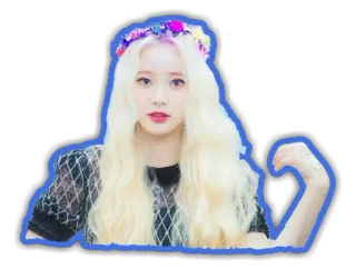 😐 3a4984e6 женщина, человек, венок, девушка, красота, портрет telegram sticker