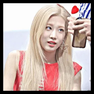 ✨ 194ac983 SHIT 女性, ブロンド, 人, 赤, 星, ヘアカット whatsapp sticker