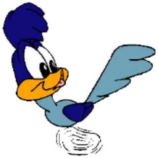 🏃 94ef4878 Road Runner Looney Tunes Beep Beep, Cartone animato, Looney Tunes, Uccello, Animato telegram sticker