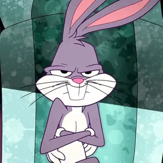 🥕 1258de12 Bugs Bunny cartoon, rabbit, Looney Tunes, Bugs Bunny, character telegram sticker