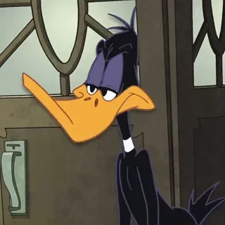 🥕 2a4e3ad6 Daffy Duck cartoon, duck, Looney Tunes, animated telegram sticker