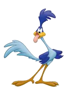 😛 10d46cc6 Road Runner Looney Tunes bird, cartoon, fast, roadrunner, looney tunes telegram sticker