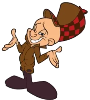 😊 4cc287d2 Elmer Fudd cartoon, hunter, looney tunes, character telegram sticker